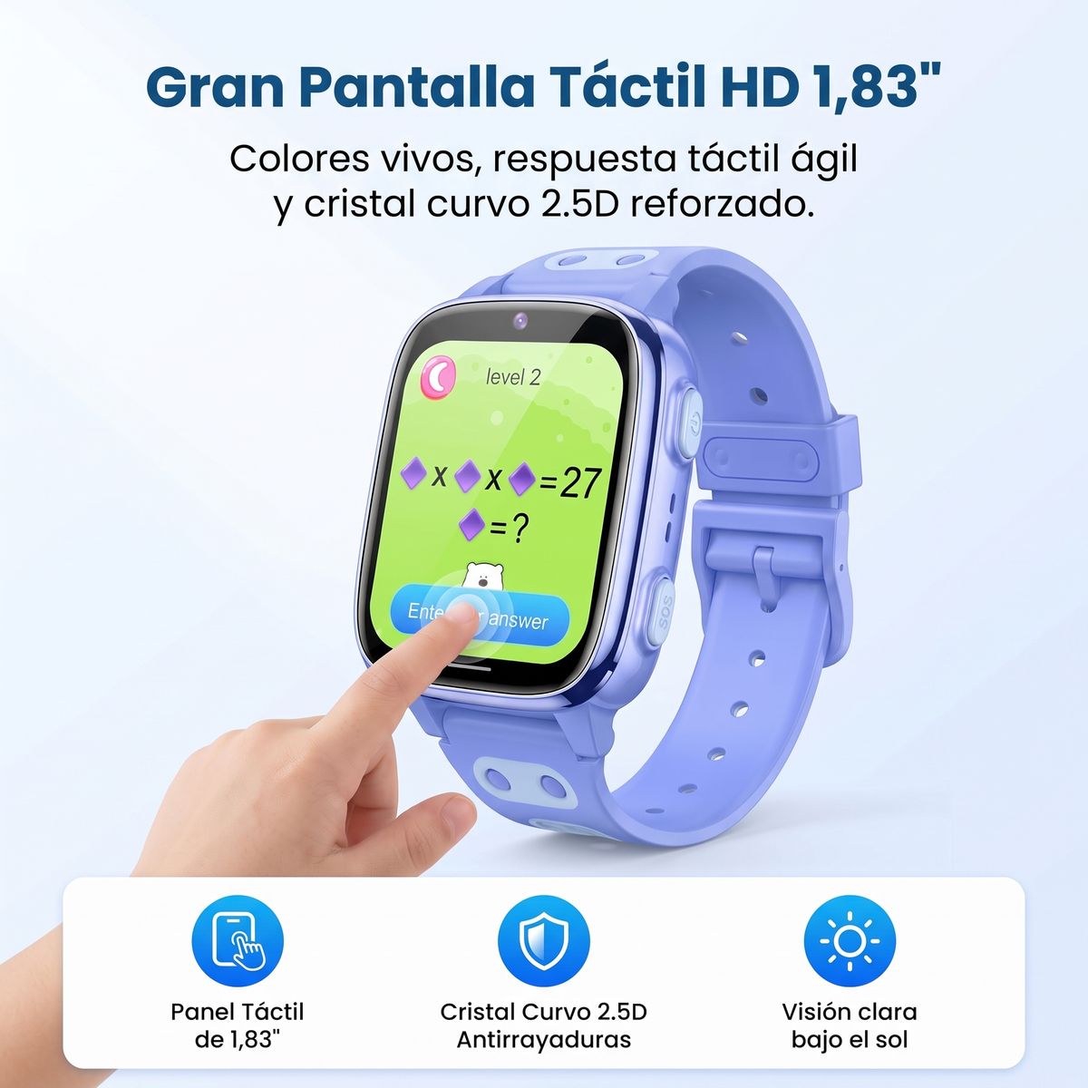 Smartwatch Infantil 4G LittleStep – Localizador GPS, Llamadas y Botón SOS